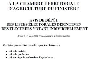 Elections 2025 chambre d'agriculture